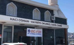 Camiye asılan afişi görenler şaştı kaldı