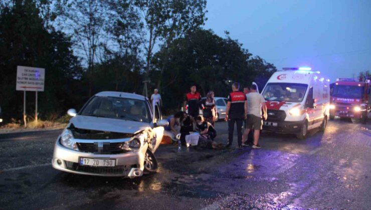 Çan’da otomobiller çarpıştı: 5 yaralı