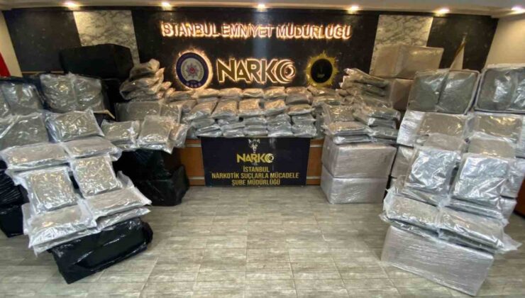 Çatalca’da tırın içerisinden 921 kilogram uyuşturucu madde ele geçirildi