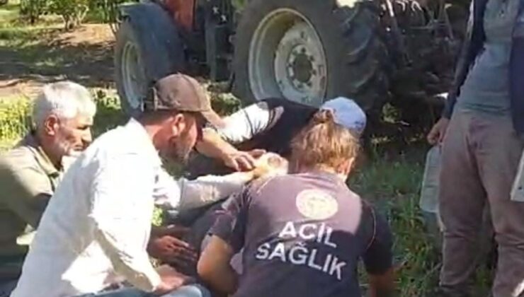 D-140’da otomobil ile traktör çarpıştı: 2 yaralı