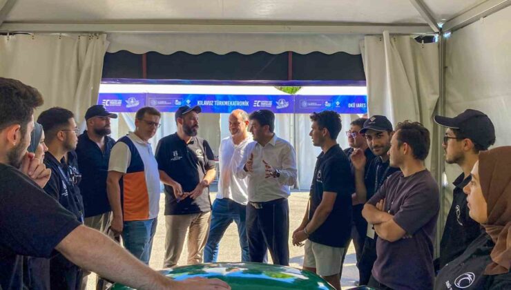 Elektrikli araçlar pistte Rektör Sarıbıyık destekte