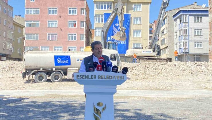 Esenler’de 17 Ağustos yıl dönümü öncesi kentsel dönüşüm çalışması