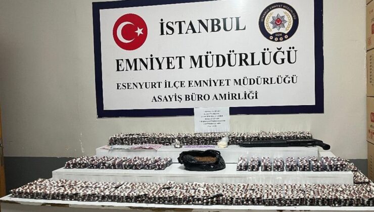 Esenyurt’ta narkotik operasyonu: 14 bin 14 adet epilepsi hapı ve uyuşturucu madde ele geçirildi