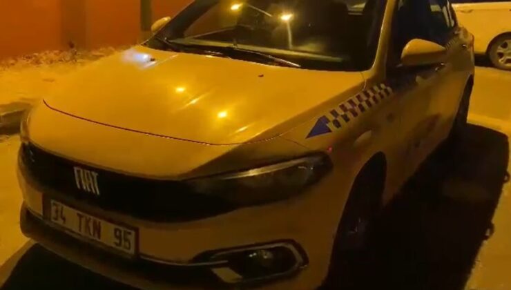 Esenyurt’ta ticari taksiyi kaldırımda sürdü: O anlar kamerada