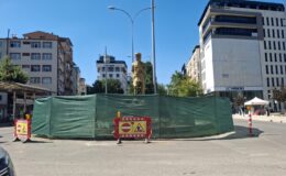 Eski Belediye Kavşağı bölgesinde trafik düzenlemesi
