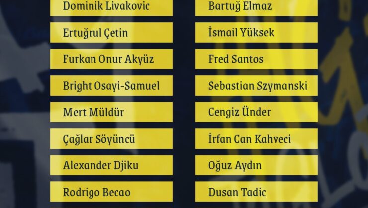 Fenerbahçe’de Fred ve Ferdi Kadıoğlu kamp kadrosunda