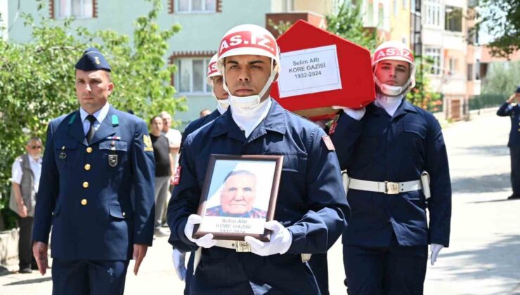 Hayatını kaybeden Bilecik’in son Kore gazisi ebediyete uğurlandı