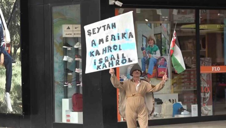 Hayvan kostümleri giyerek İsrail’i protesto etti