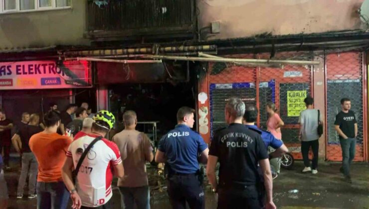 İş yeri alevlere teslim oldu