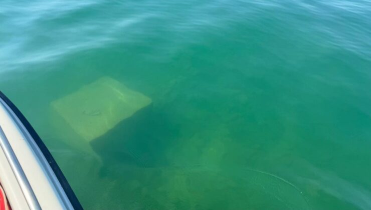 İznik Gölü’ndeki bilinmeyen cismin beton blok olduğu ortaya çıktı