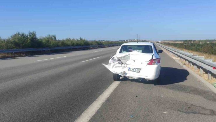 Karacabey’de iki otomobil çarpıştı: 2’si çocuk 4 yaralı