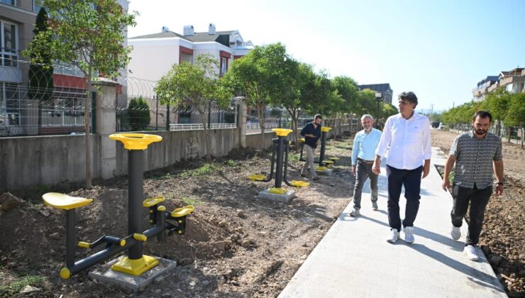Kartepe’de çevre düzenlemesi çalışmaları hızla sürüyor