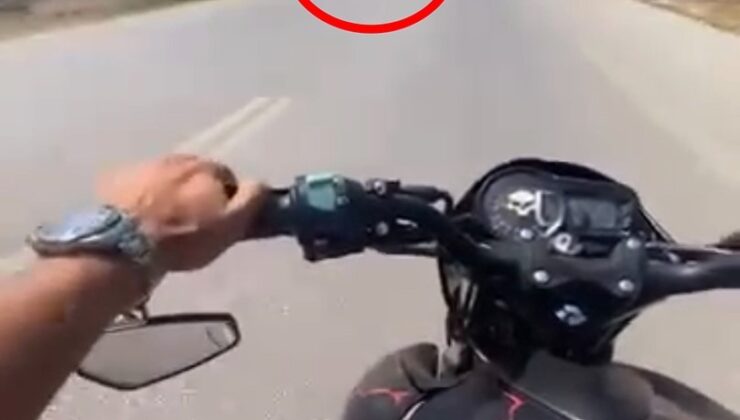 Kaza anı kask kamerasında