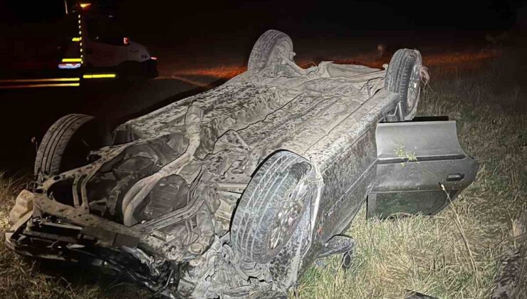 Kırklareli’nde otomobil şarampole devrildi: 1 ölü, 3 yaralı