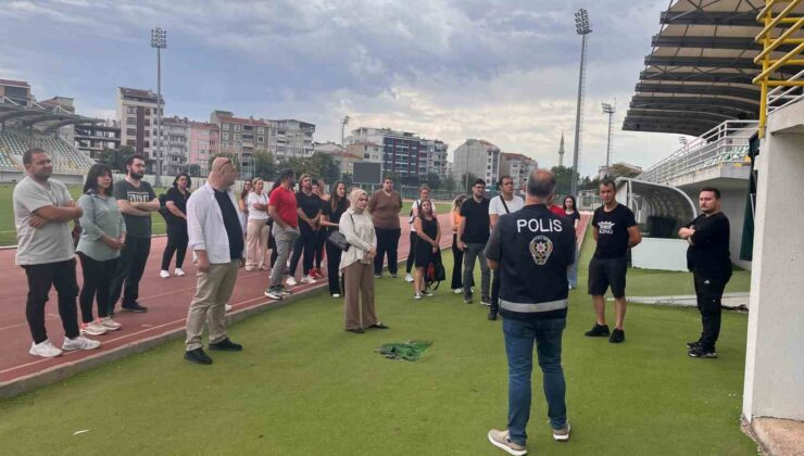 Kırklarelispor maçları öncesinde özel güvenlik görevlilerine eğitim