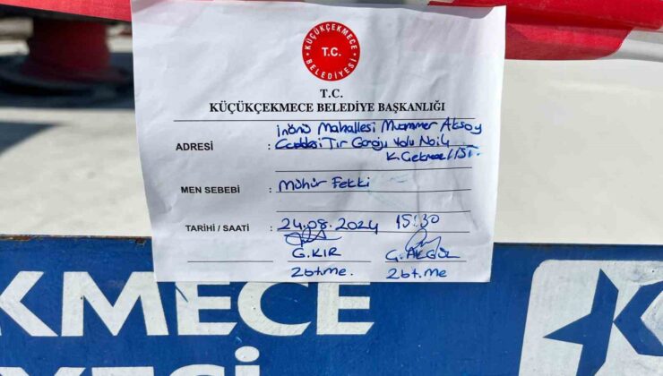 Küçükçekmece’de çevreyi kirleten beton santrali ikinci kez mühürlendi: 2 gözaltı