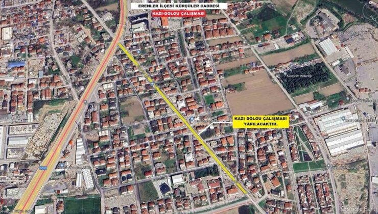 Küpçüler Caddesi yenileniyor
