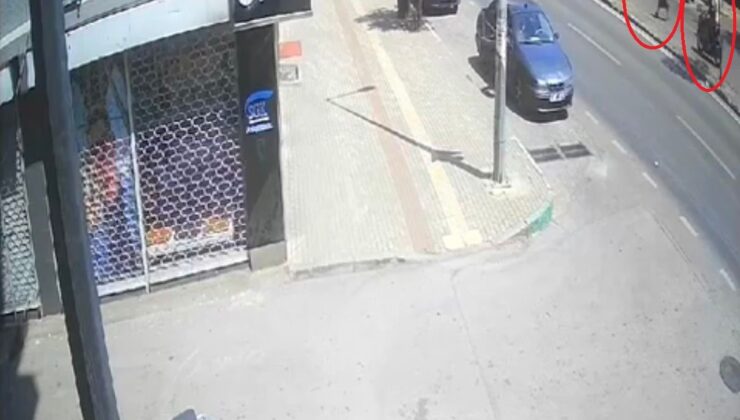 Motosiklet sürücüsünün çarptığı yaşlı kadın hayatını kaybetti…O anlar kamerada
