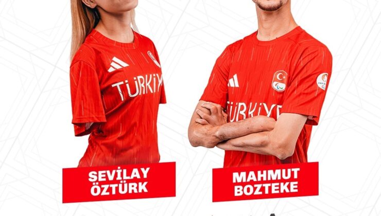 Paralimpik Oyunlarda Türk bayrağını Sevilay Öztürk ile Mahmut Bozteke taşıyacak