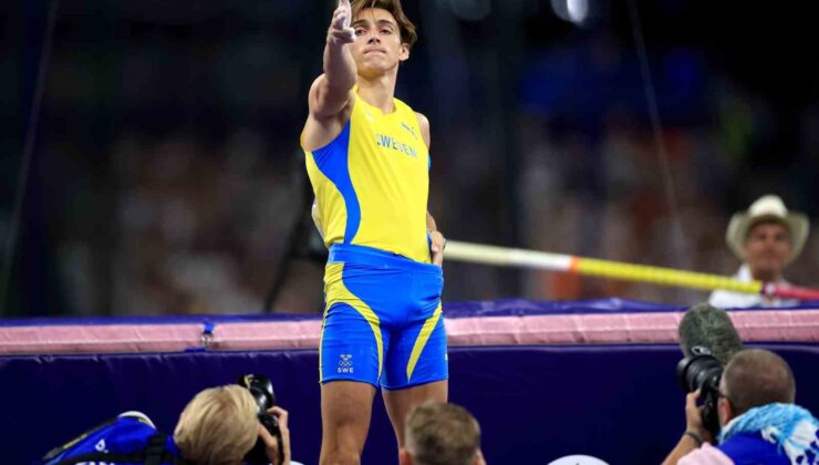 Rekorlar kıran Armand Duplantis’ten, Yusuf Dikeç pozu