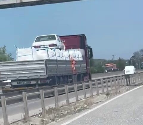 Şahin model otomobil bu sefer gerçekten uçtu