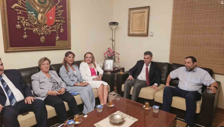 SANKON heyeti, Serdar Denktaş ile bir araya geldi