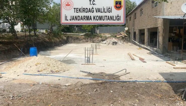 Tekirdağ’da kaçak kazı operasyonları