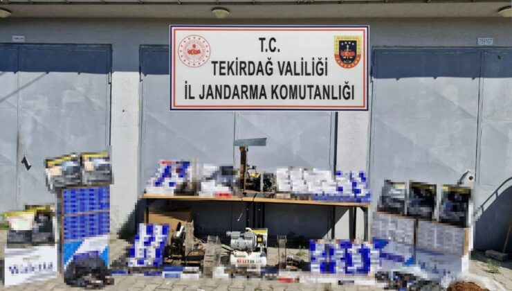 Tekirdağ’da kaçak tütün operasyonu: 1 milyon 100 bin TL değerinde malzeme ele geçirildi
