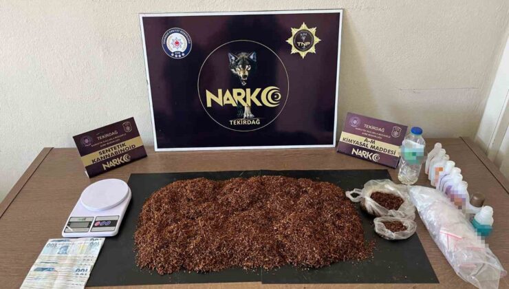 Tekirdağ’da uyuşturucu operasyonu