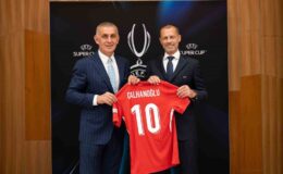 TFF Başkanı Hacıosmanoğlu, UEFA Başkanı Ceferin ile bir araya geldi