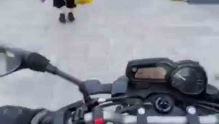 Üsküdar’da polisten kaçtı, o anları kayda aldı