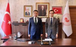 Vali Şefik Aygöl, Gölpazarı Kaymakamı Tahir Ardal ile bir araya geldi