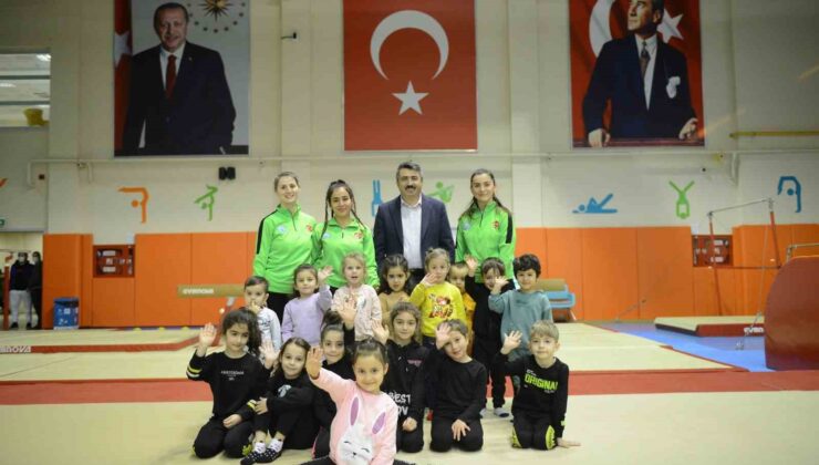 Yıldırımlı miniklere cimnastik eğitimi