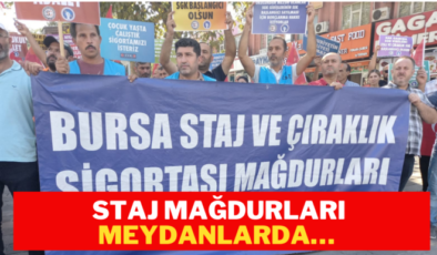 Staj mağdurları meydanlarda