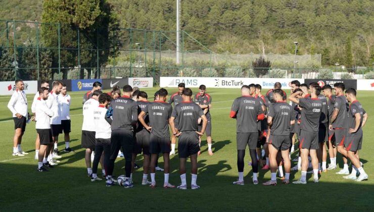 A Milli Futbol Takımı, Galler maçı hazırlıklarına devam etti