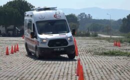 Ambulans şoförlerinin zorlu eğitimi