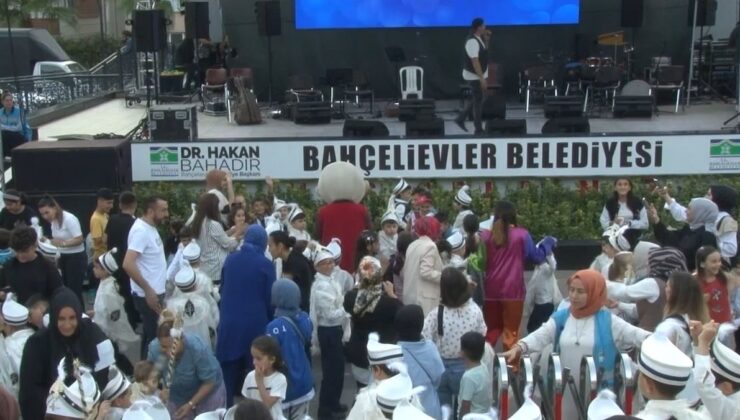 Bahçelievler’de düzenlenen sünnet şöleni renkli görüntülere sahne oldu