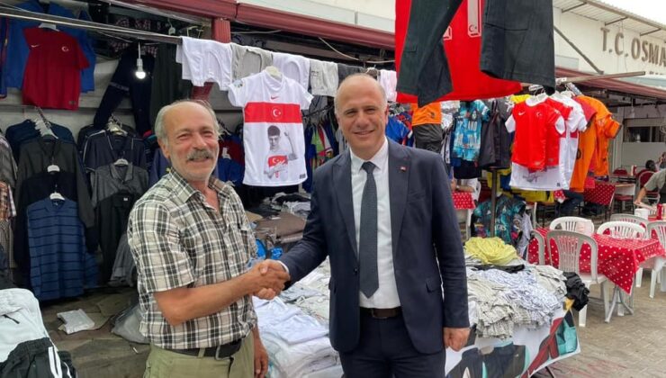 Başkan ve yardımcısı tarihi panayırda