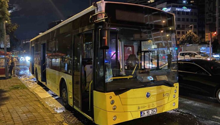 Beyoğlu’nda İETT otobüsünde korkutan yangın