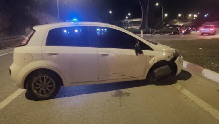 Bilecik’te otomobil çarptığı motosiklet sürücüsü yaralandı