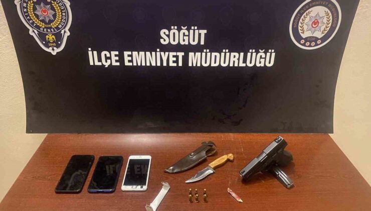 Bilecik’te yakalanan şüphelinin üstünden adeta cephanelik çıktı