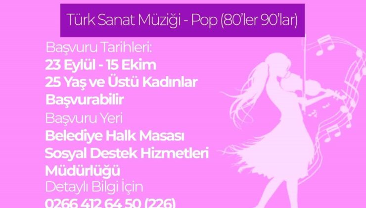 Burhaniye Belediyesi Kadın Korosu kuruyor