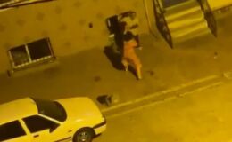 Çocuklarının velayetinde anlaşamayan çift, sokak ortasında birbirine girdi