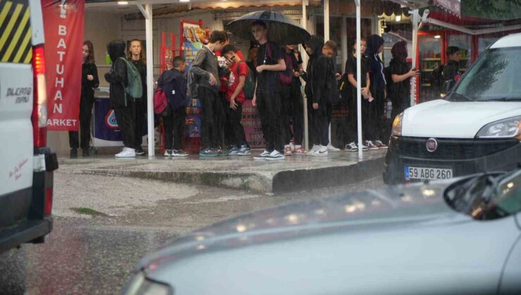 Edirne’de sağanak yağış