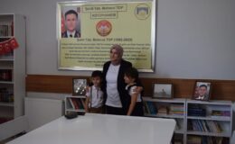 Hatay’da şehidin adının yaşayacağı kütüphaneye Gölcük’ten destek