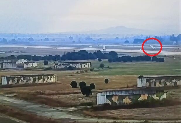 İşte uçak kazasının görüntüsü