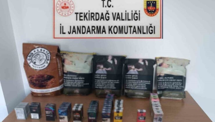 Jandarma Kapaklı’da kaçak tütün ürünleri ele geçirdi