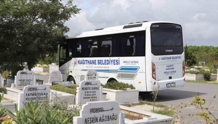 Kağıthane Belediyesi’nden mezarlıklara ücretsiz ulaşım