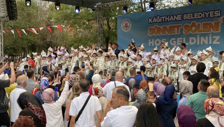 Kağıthane Belediyesi’nin düzenlediği sünnet şöleninde bin çocuk sünnet oldu