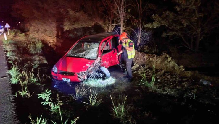 Keşan’da iki otomobil çarpıştı: 4 kişi yaralı